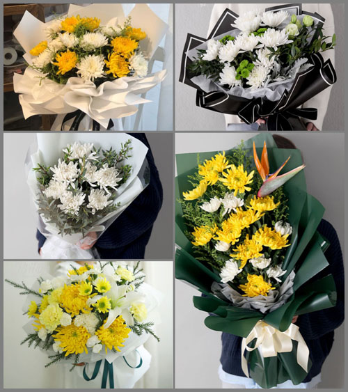 广东江门市恩平市大田镇白石村白事花束代送